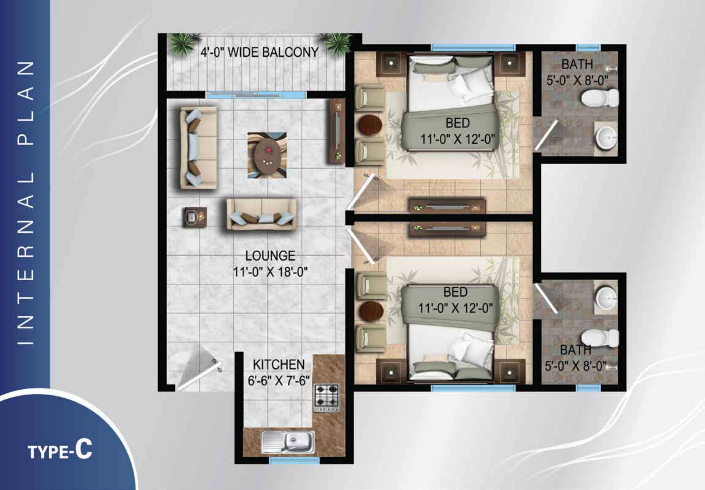 3 Room Executive Apartment